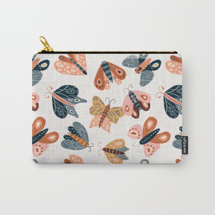Moth Specimens â Yellow Carry All Pouch Gallery Image 1