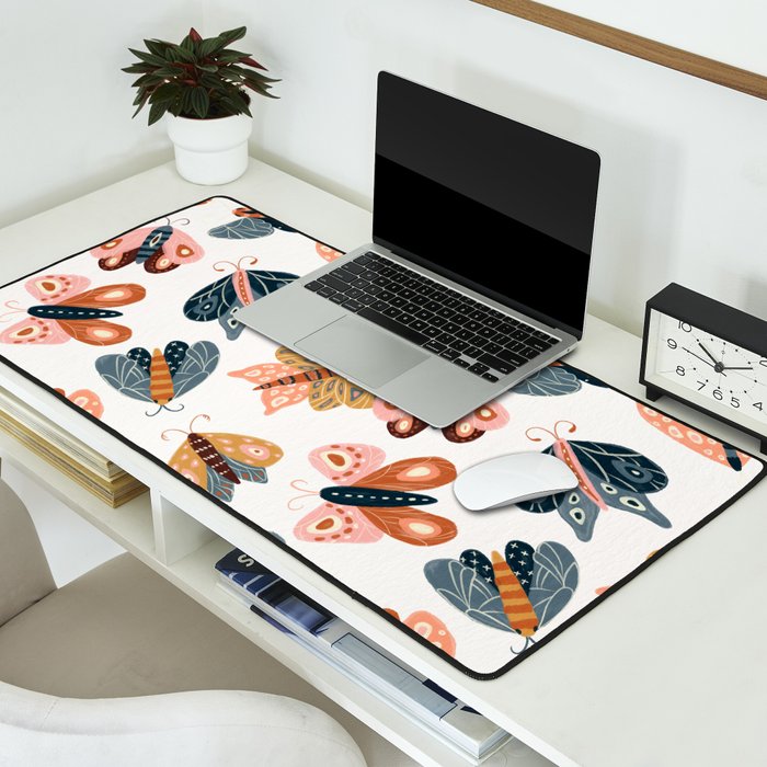 Moth Specimens â Yellow Desk Mat Gallery Image 2