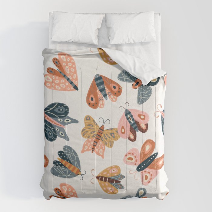 Moth Specimens â Yellow Comforter Gallery Image 1