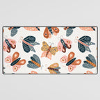 Moth Specimens â Yellow Desk Mat Gallery Image 3