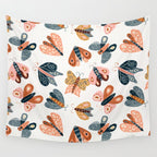 Moth Specimens â Yellow Wall Tapestry Gallery Image 4