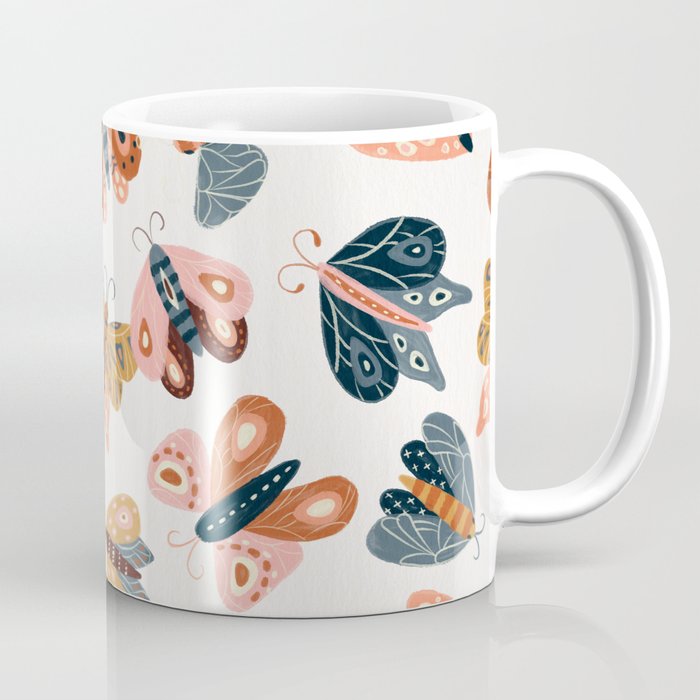 Moth Specimens â Yellow Coffee Mug Gallery Image 1