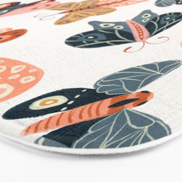 Moth Specimens â Yellow Bath Mat Gallery Image 3