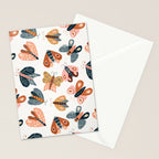 Moth Specimens â Yellow Stationery Card Gallery Image 2