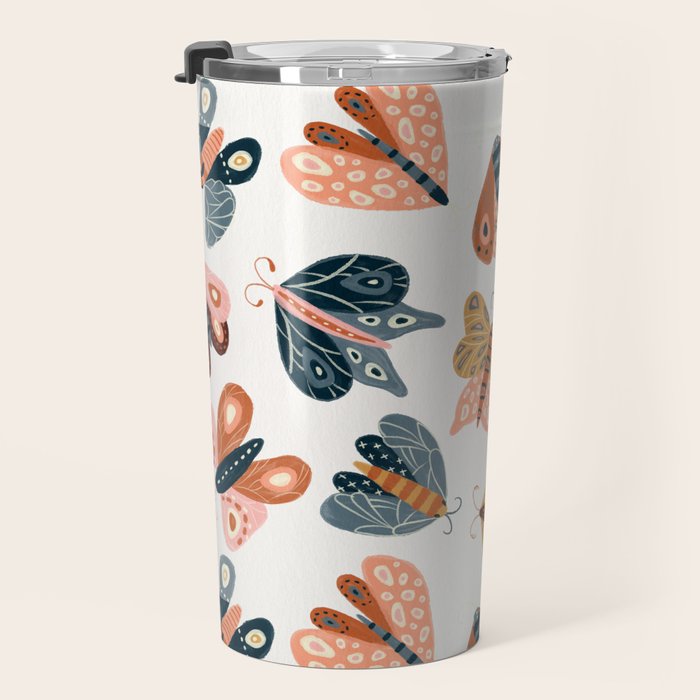 Moth Specimens â Yellow Travel Mug Gallery Image 3