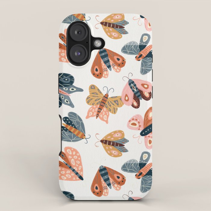 Moth Specimens â Yellow iPhone Case Gallery Image 1