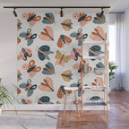Moth Specimens â Yellow Wall Mural Gallery Image 1