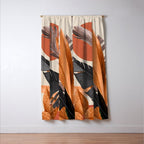 Abstract Art Tropical Leaves 160 Window Curtain Gallery Image 3