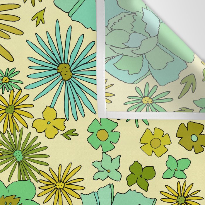 retro daydreams hang 10 florida // retro surf art by surfy birdy Wall Tapestry Gallery Image 3