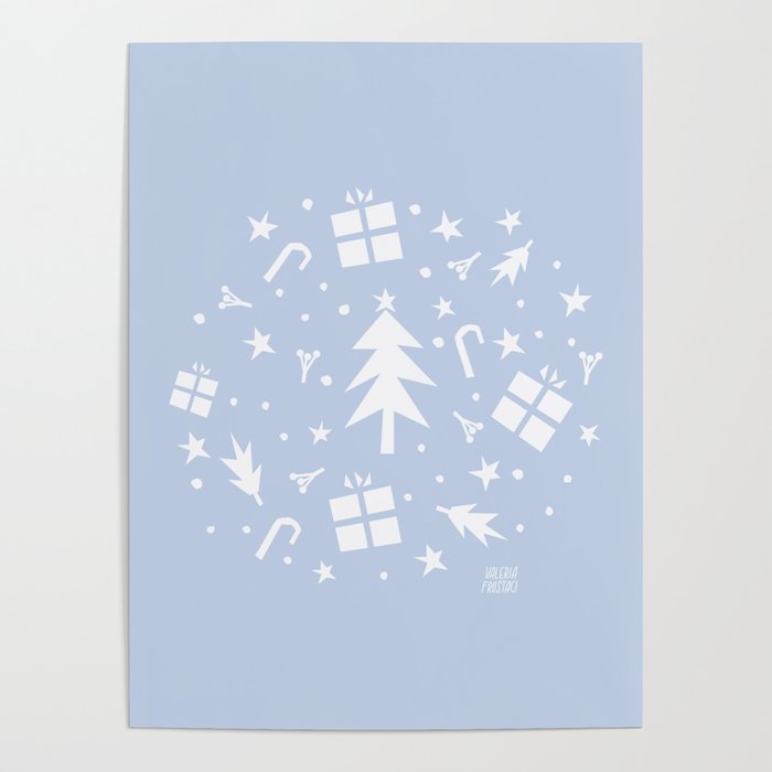 Happy Holidays monochromatic Poster Gallery Image 4