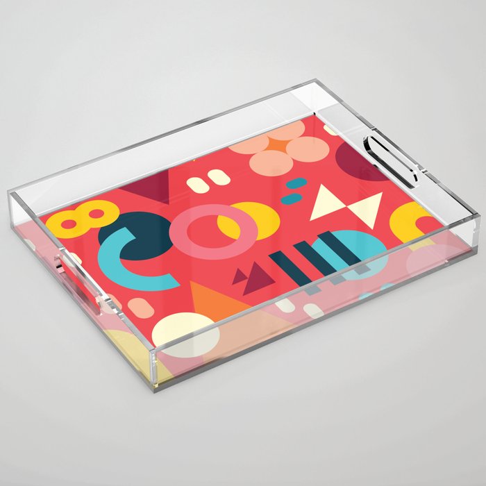 Happy Geometrics Acrylic Tray Gallery Image 1
