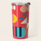 Happy Geometrics Travel Mug Gallery Image 2