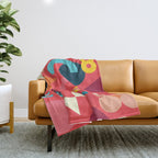 Happy Geometrics Throw Blanket Gallery Image 1
