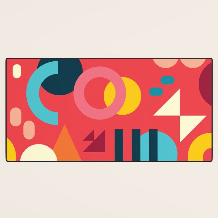 Happy Geometrics Desk Mat Gallery Image 3
