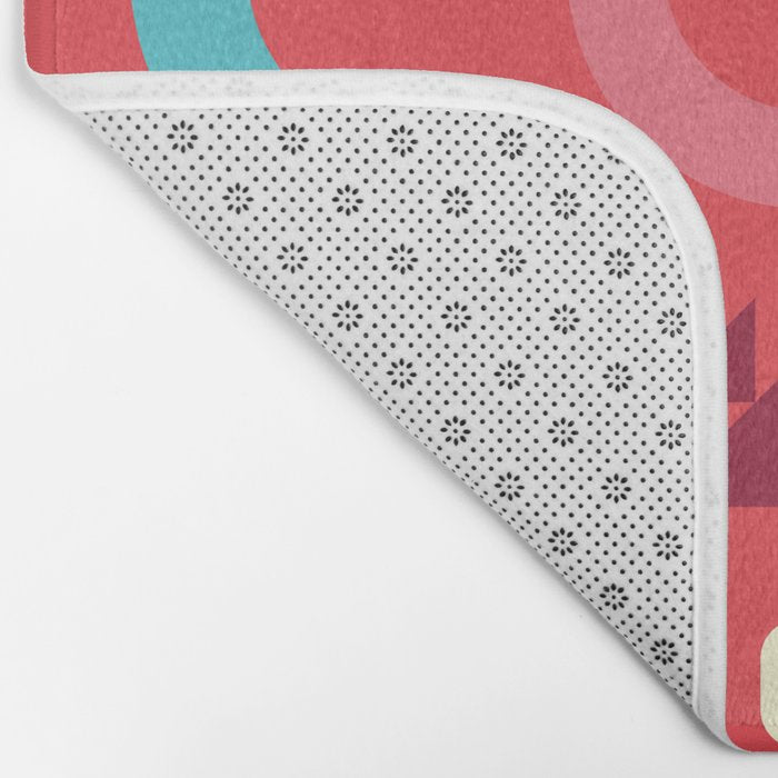Happy Geometrics Bath Mat Gallery Image 2