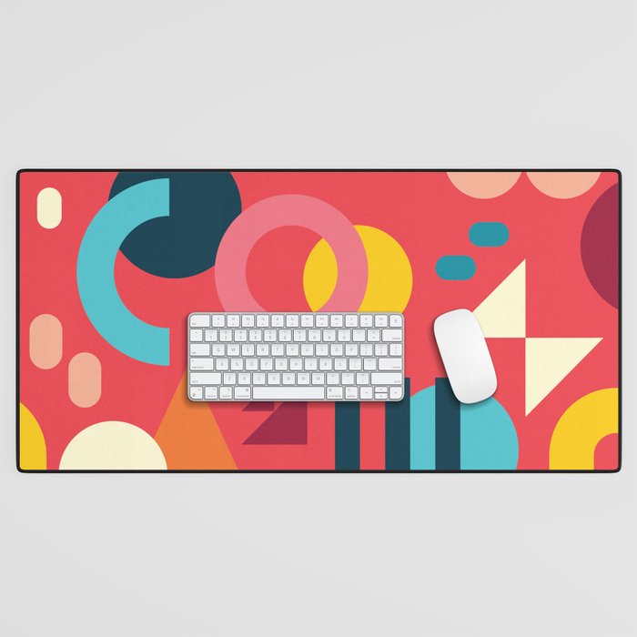 Happy Geometrics Desk Mat Gallery Image 1