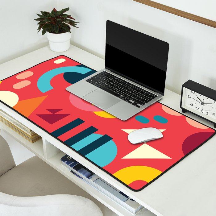 Happy Geometrics Desk Mat Gallery Image 2