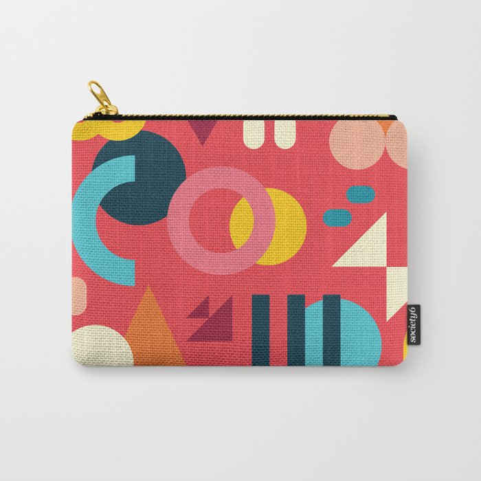 Happy Geometrics Carry All Pouch Gallery Image 1