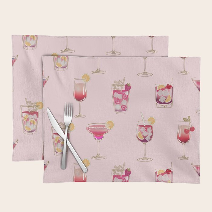 Glam Cocktails Theme Placemat Gallery Image 1