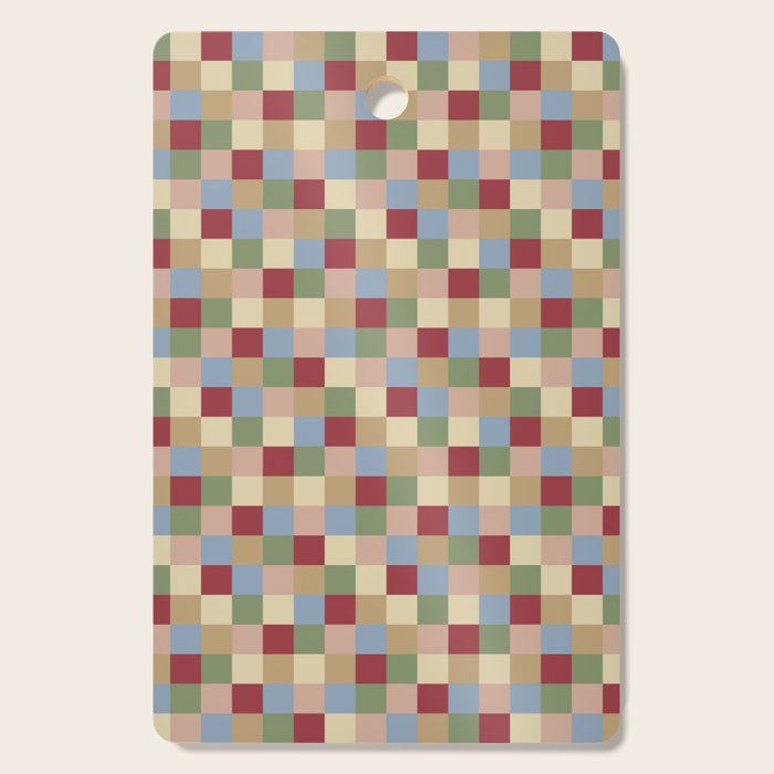 Bold Vintage Checks Pattern - Small XXI Cutting Board Gallery Image 1