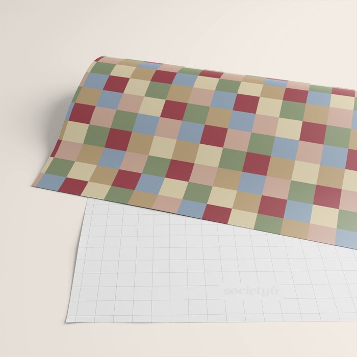 Bold Vintage Checks Pattern - Small XXI Wrapping Paper Gallery Image 2