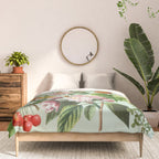 Persimmon Botanical Bloom Mint Green  Comforter Gallery Image 3