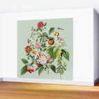Persimmon Botanical Bloom Mint Green  Wall Mural Gallery Image 2