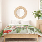 Persimmon Botanical Bloom Mint Green  Duvet Cover Gallery Image 3