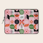 Mid Century Modern Christmas Shapes  Laptop Sleeve Gallery Image 1