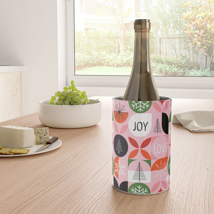 Mid Century Modern Christmas Shapes  Wine Chiller Gallery Image 4
