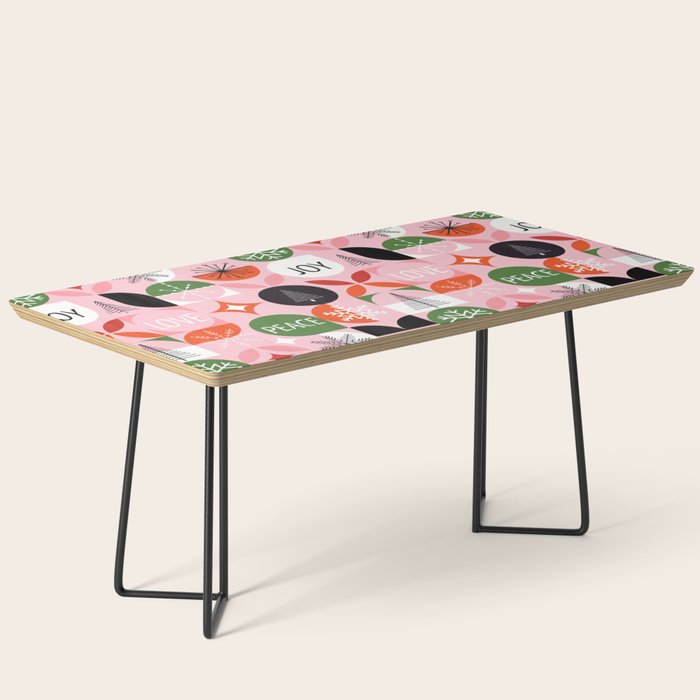 Mid Century Modern Christmas Shapes  Coffee Table Gallery Image 1