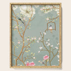 Romantic Chinoiserie Pearl Garden Serving Tray Gallery Image 1