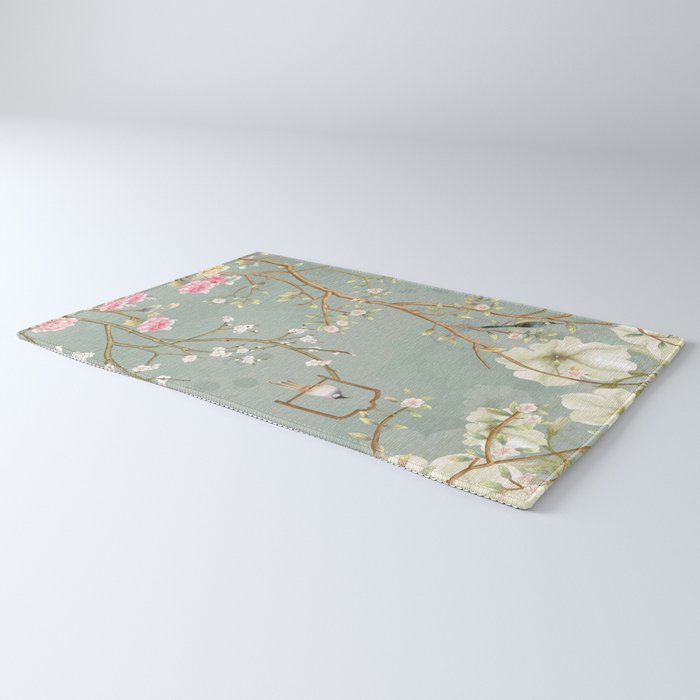 Romantic Chinoiserie Pearl Garden Rug Gallery Image 3