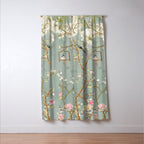 Romantic Chinoiserie Pearl Garden Window Curtain Gallery Image 3