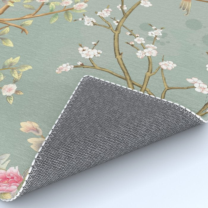 Romantic Chinoiserie Pearl Garden Rug Gallery Image 4