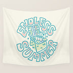 Summer (in Blue) Wall Tapestry Gallery Image 4