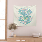 Summer (in Blue) Wall Tapestry Gallery Image 2