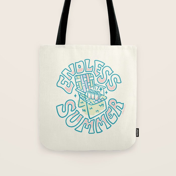 Summer (in Blue) Tote Bag Gallery Image 1