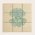 Summer (in Blue) Wood Wall Art Gallery Image 1