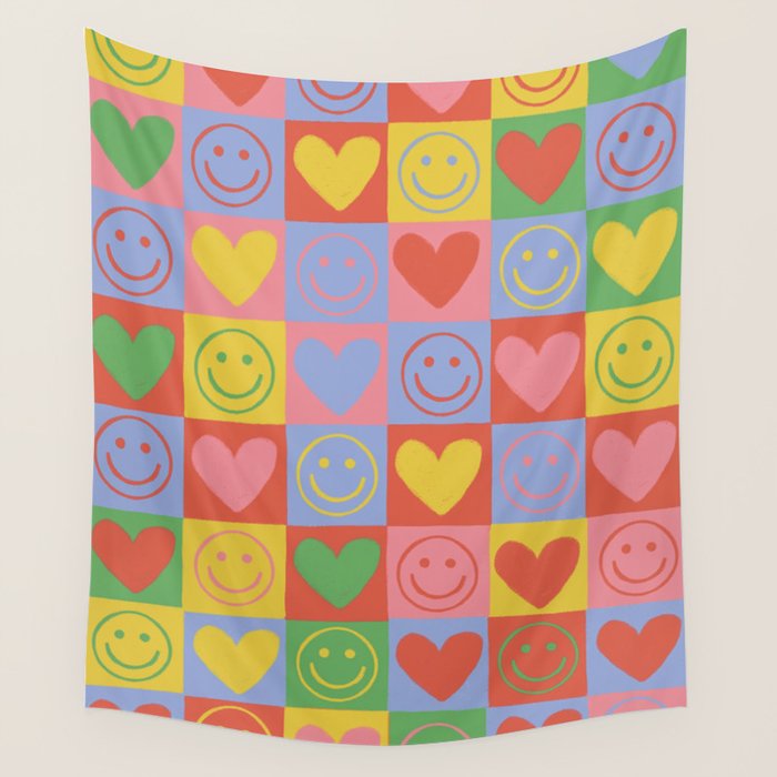 90s smiles Wall Tapestry Gallery Image 1