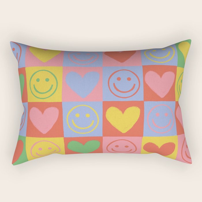 90s smiles Rectangular Pillow Gallery Image 2