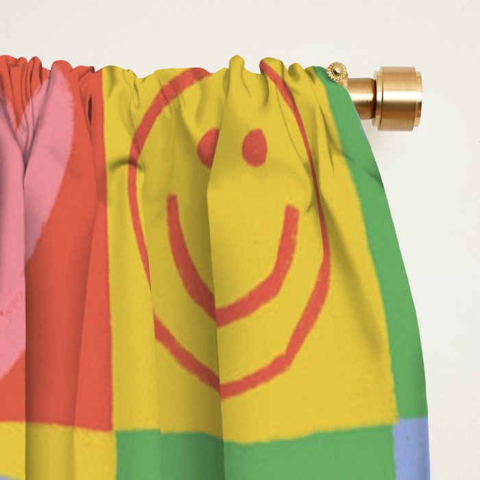 90s smiles Window Curtain Gallery Image 2