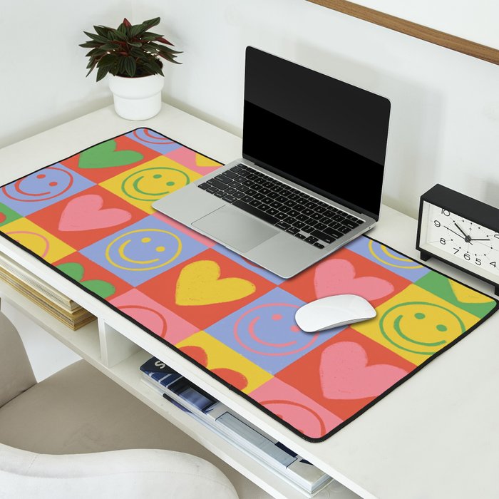 90s smiles Desk Mat Gallery Image 2