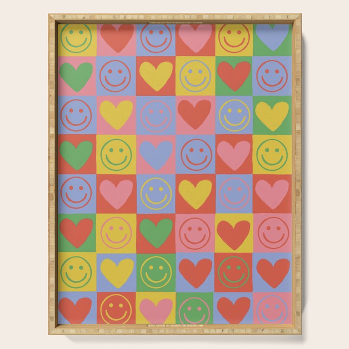 90s smiles Serving Tray Gallery Image 1