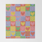 90s smiles Throw Blanket Gallery Image 2
