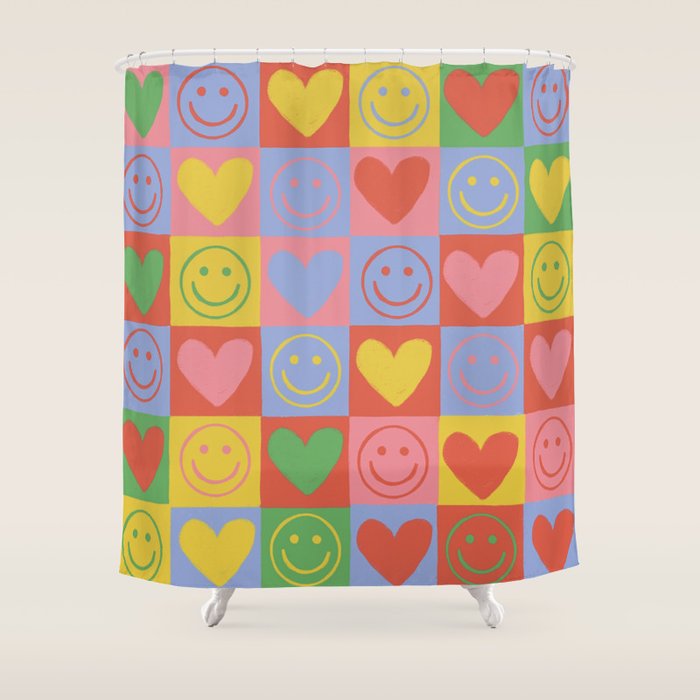 90s smiles Shower Curtain Gallery Image 1