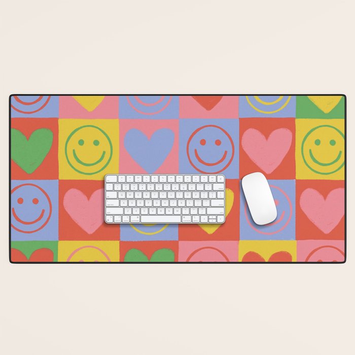 90s smiles Desk Mat Gallery Image 1