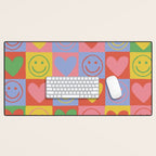 90s smiles Desk Mat Gallery Image 1