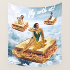 Sandwich Airlines - Come fly with us! Wall Tapestry Gallery Image 4