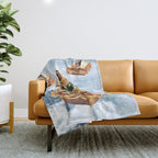 Sandwich Airlines - Come fly with us! Throw Blanket Gallery Image 1